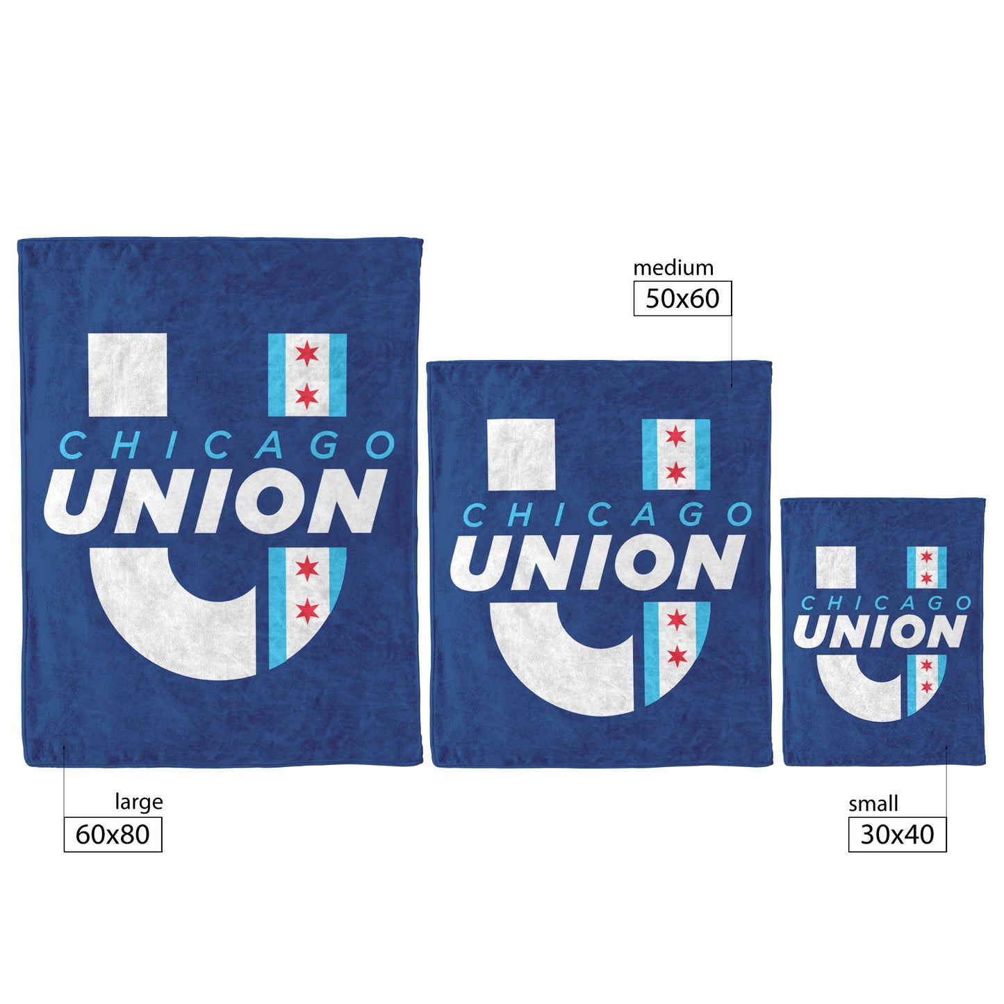 Chicago Union Fleece Blanket - Blue