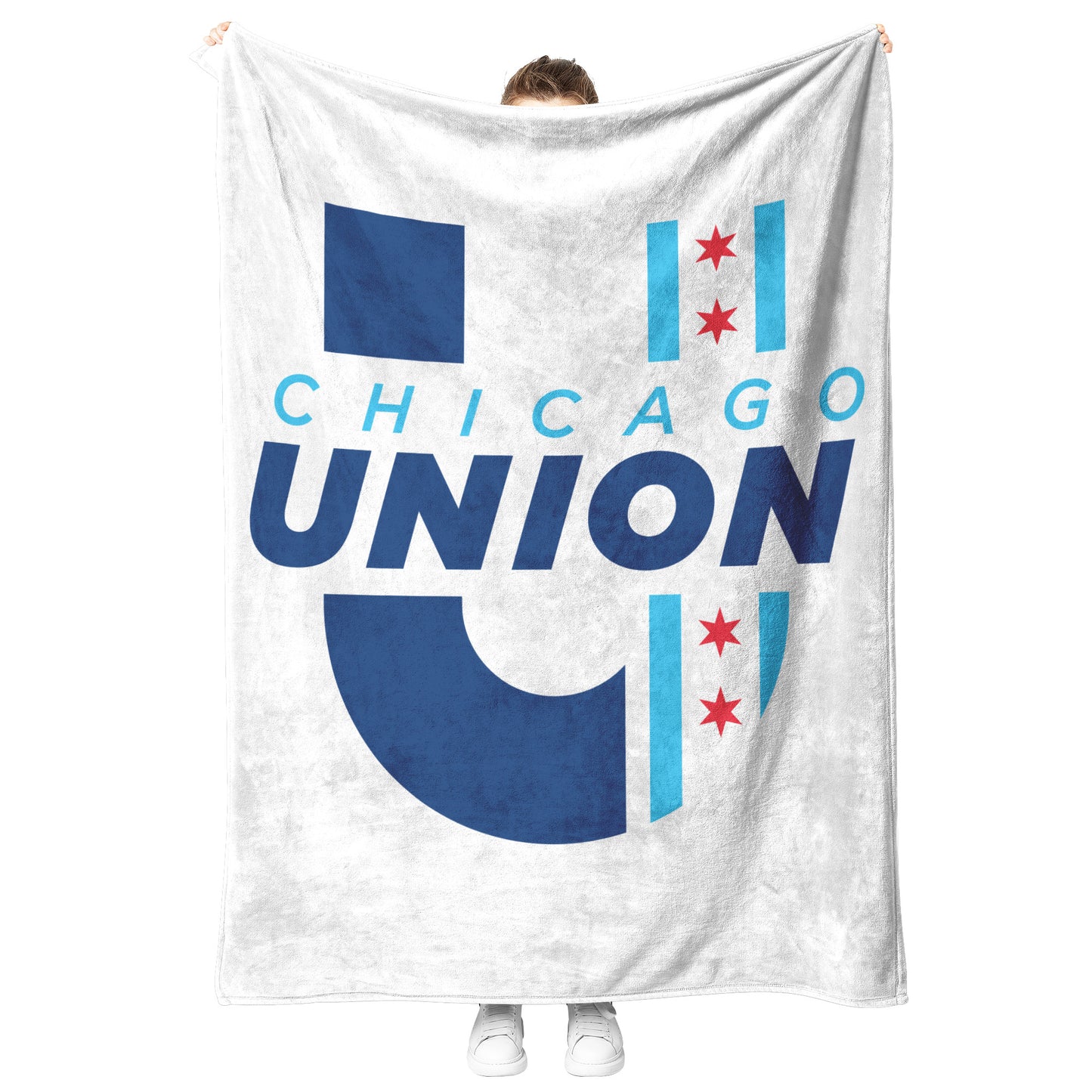 Chicago Union Fleece Blanket - White