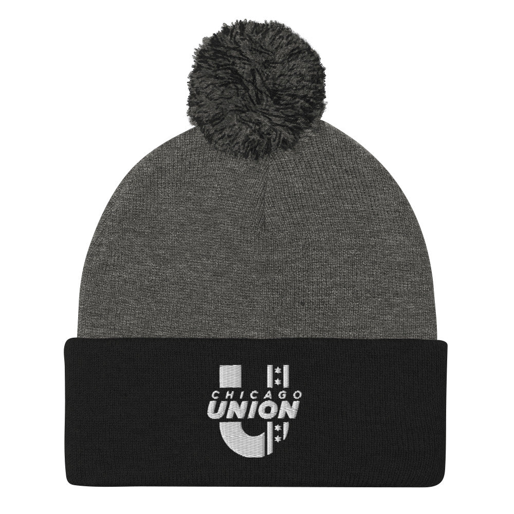 Chicago Union Pom Beanie - Gray/Black