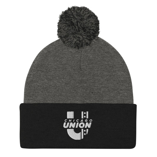Chicago Union Pom Beanie - Gray/Black