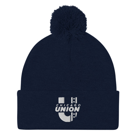 Chicago Union Pom Beanie - Navy
