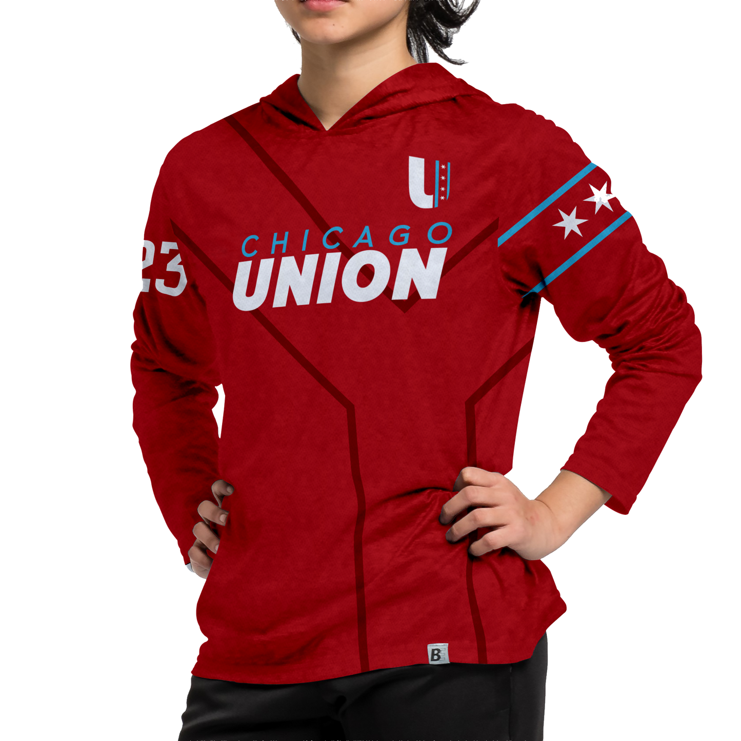 Chicago Union 10th Anniversary RED Sun Hoodie