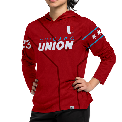 Chicago Union 10th Anniversary RED Sun Hoodie